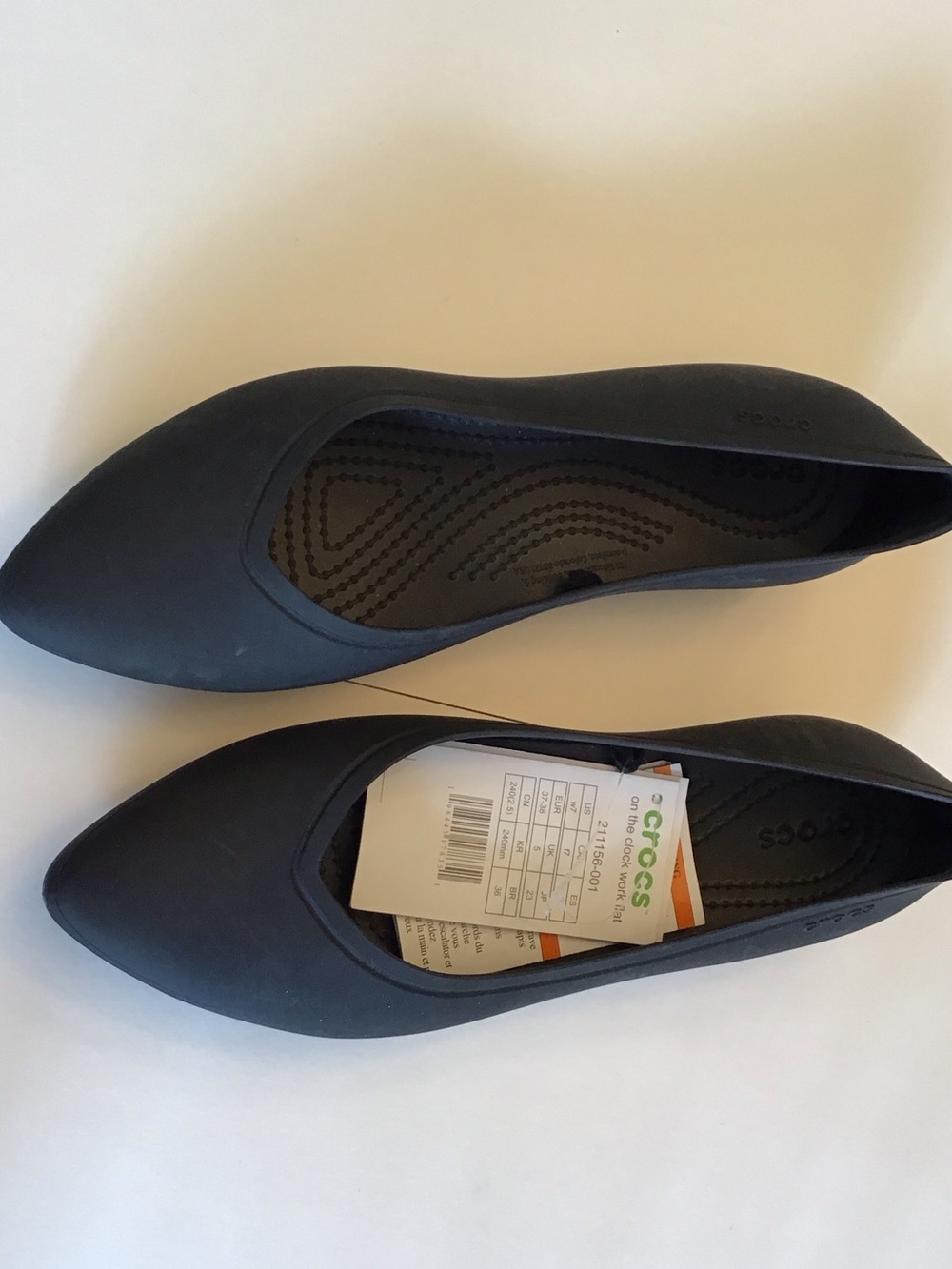 CROCS Women’s Black Pointed Ballet Flats